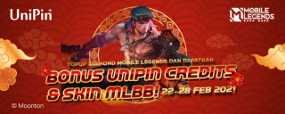 Top up Diamonds MLBB, Cashback UniPin Credits dan dapatkan skin permanennya!